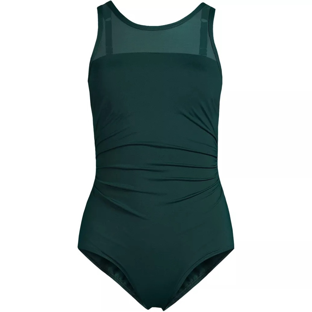 Women’s Plus Chlorine Resistant Smoothing Control Mesh High Neck zone Piece Swim
